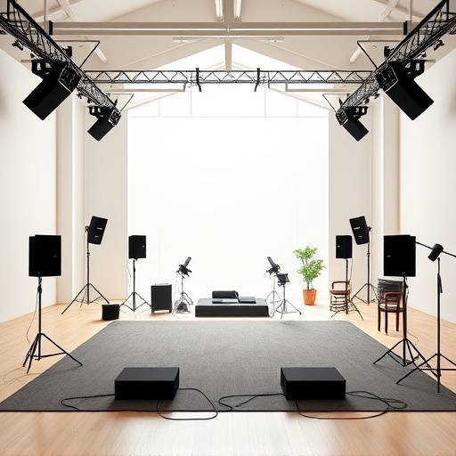 Interior of the Event Space Studio, featuring ample space and flexible setup options